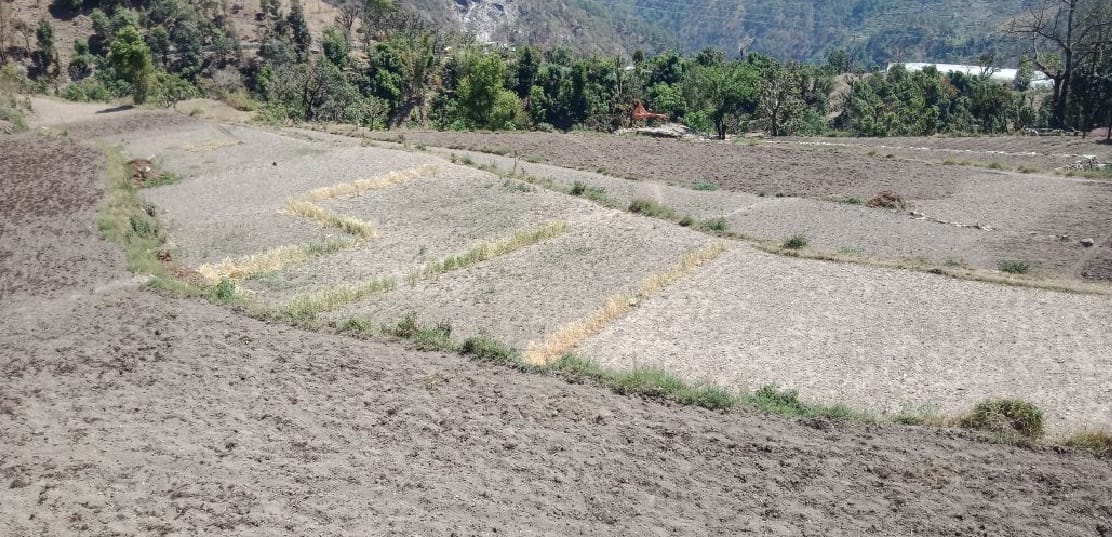वर्षों पहले जिन खेतों में लहराती थी फसलें आज पानी के अभाव में खेत पड़े बंजर