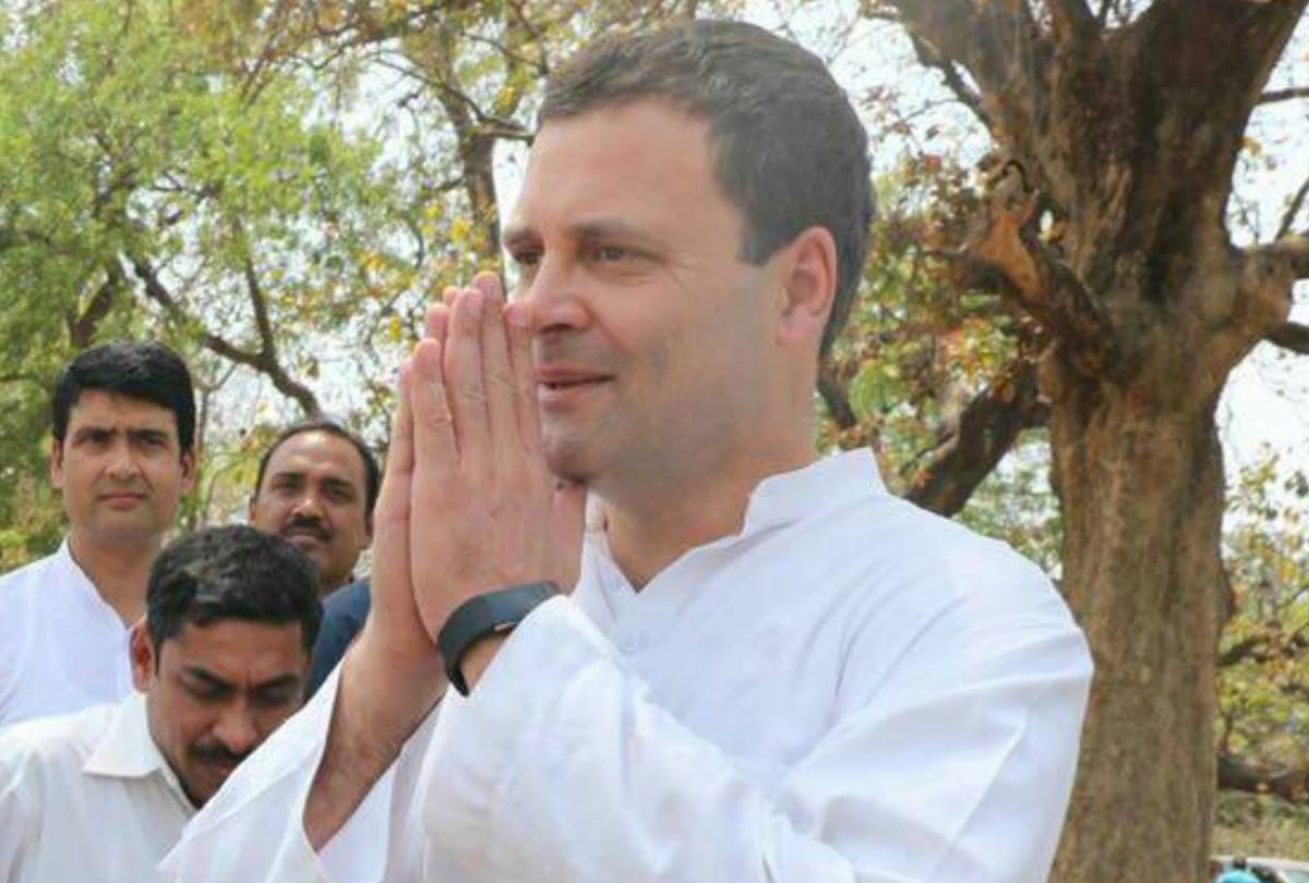 Rahul Gandhi on the visit of amethi