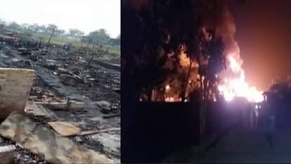 MASSIVE FIRE BREAKS OUT AT ROHINGYA CAMP IN DELHI 