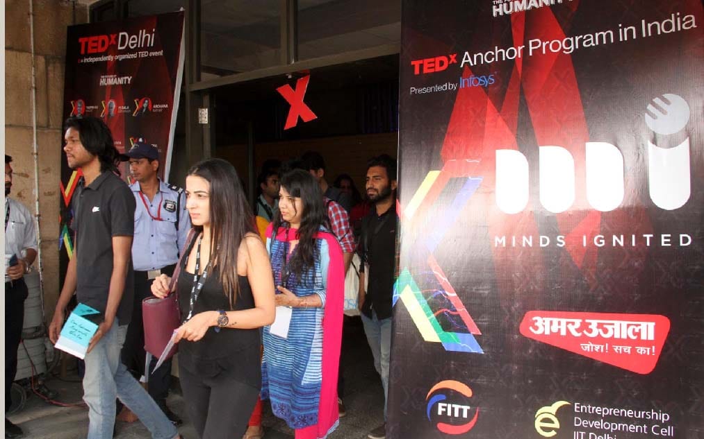 The launch of TED X Delhi to bring humanity to life, media partner "Amar Ujala"