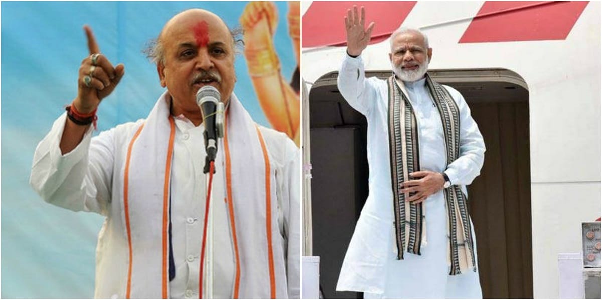 Togadia slams pm modi over foriegn visit of uk and sweden 