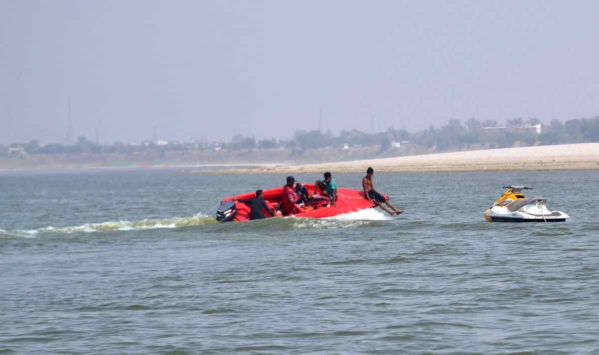 Enjoy water sports adventure games now in varanasi like mumbai and goa