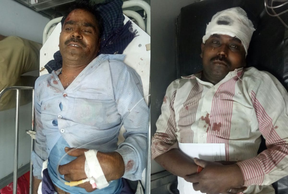 truck hit the roadways bus in lucknow, many injured