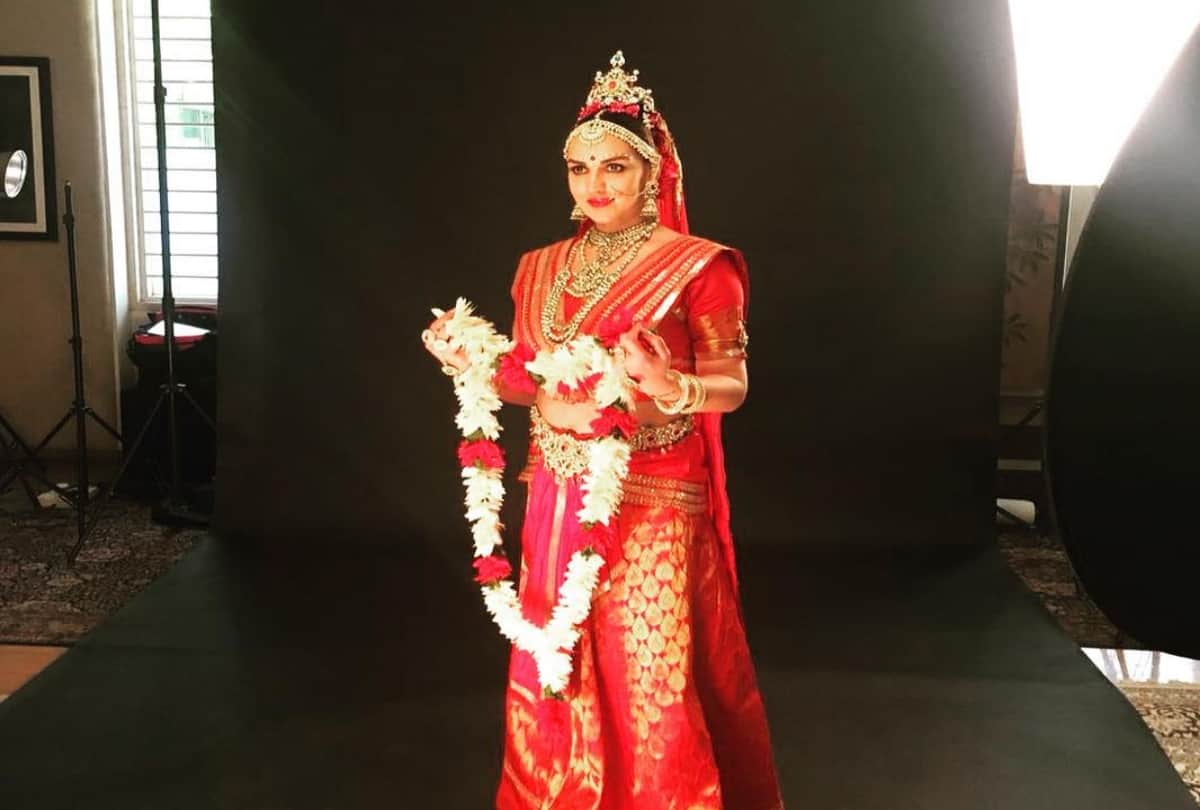 Esha Deol revealed her bridal look of Bengali short film cakewalk 