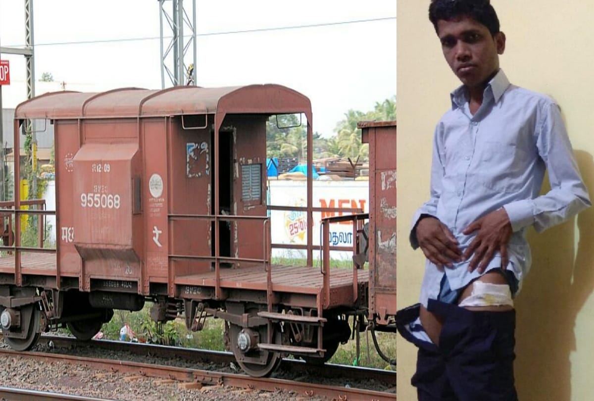  the loco pilot of the cargo train attacked with chopper , you will be shocked to know the reason