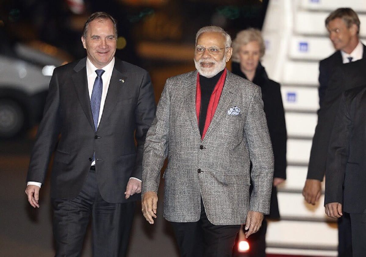  for welcoming narendra modi Swedish Prime Minister Stefan Löfven wrote a tweet in hindi 