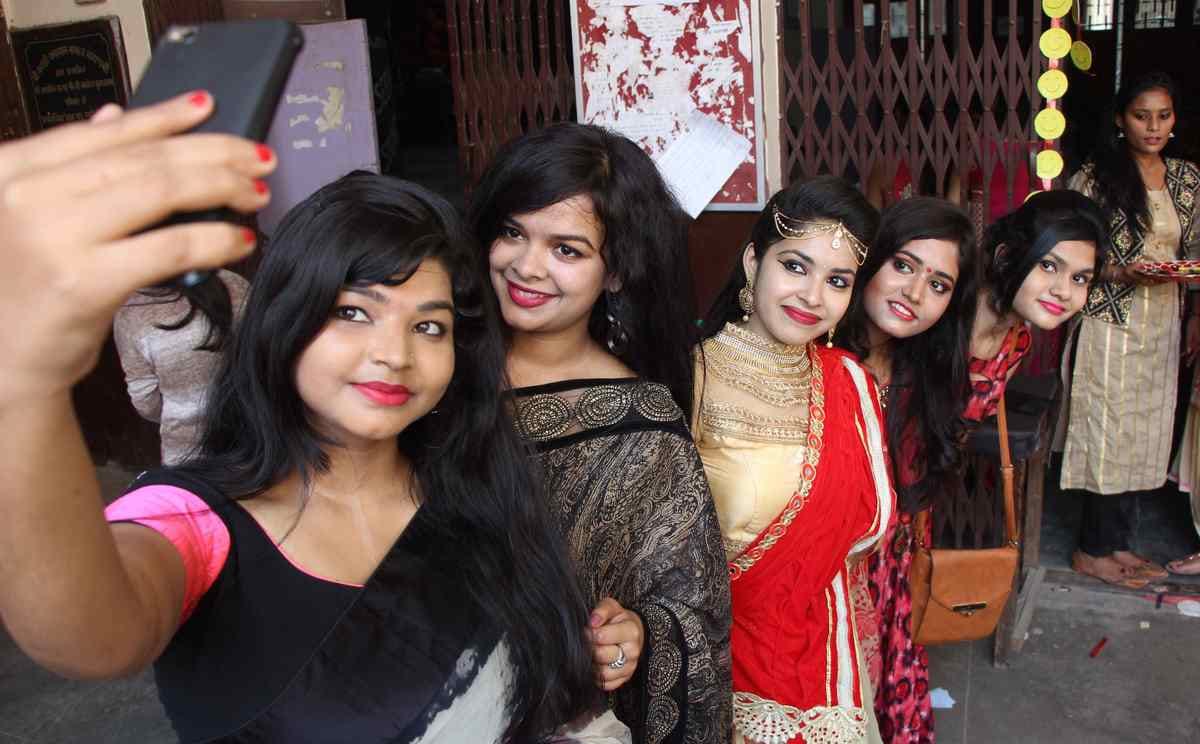 Farewell party in shri agrasen kanya PG college in varanasi