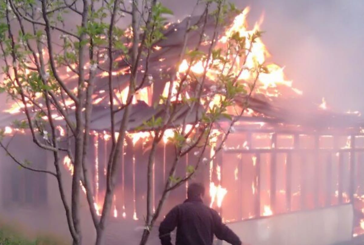 House gutted in fire in chaupal shimla