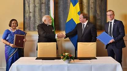 PRIME MINISTER NARENDRA MODI ADDRESSES MEDIA IN SWEDEN