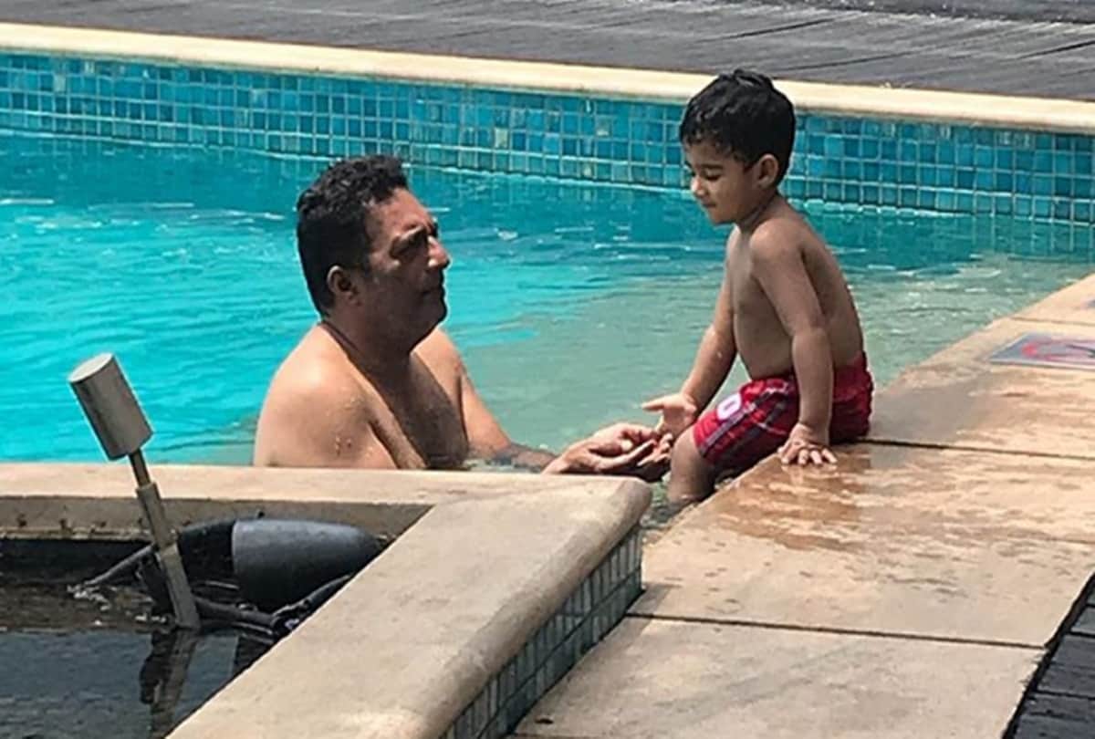 Prakash raj trolled after his wife shares pool pics with him