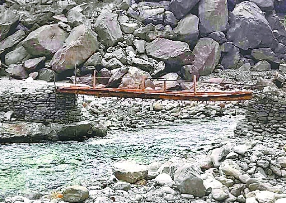 A bridge built on the Black River