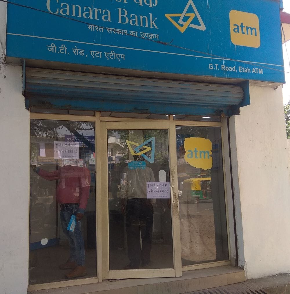 agra can not find cash in atm 