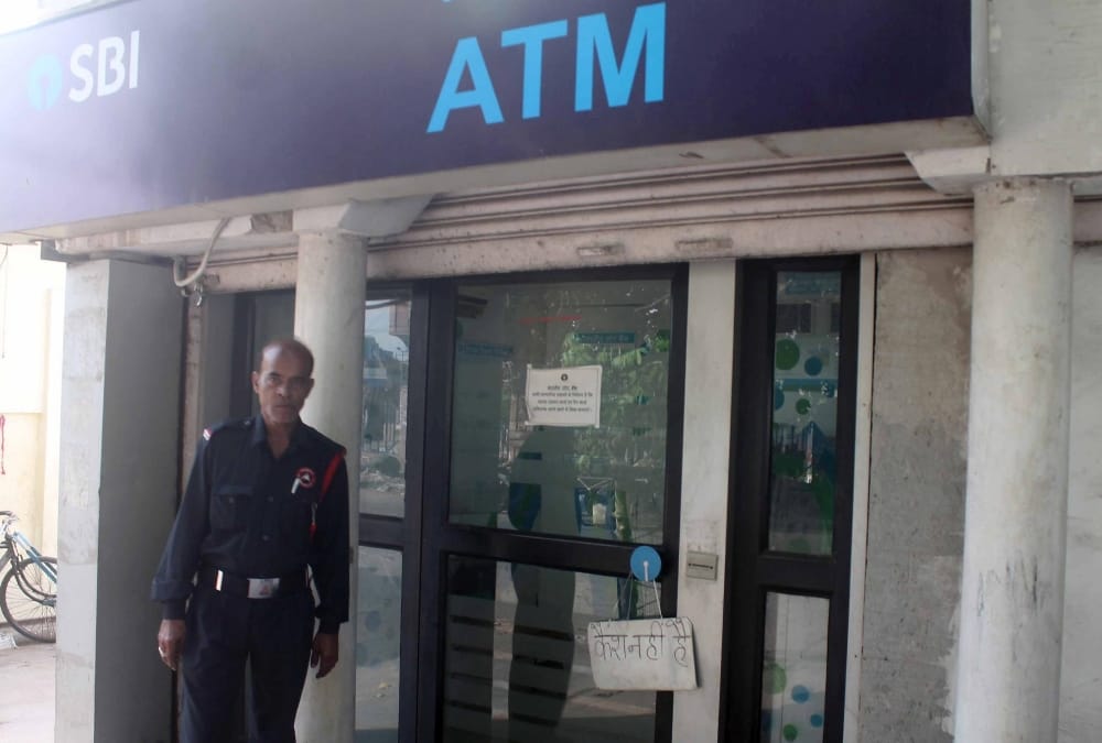 no cash in atms in lucknow.