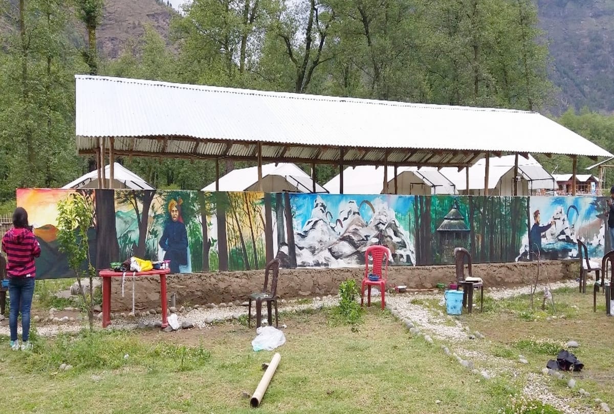 art kazi made the world record of longest live Paintings marathon