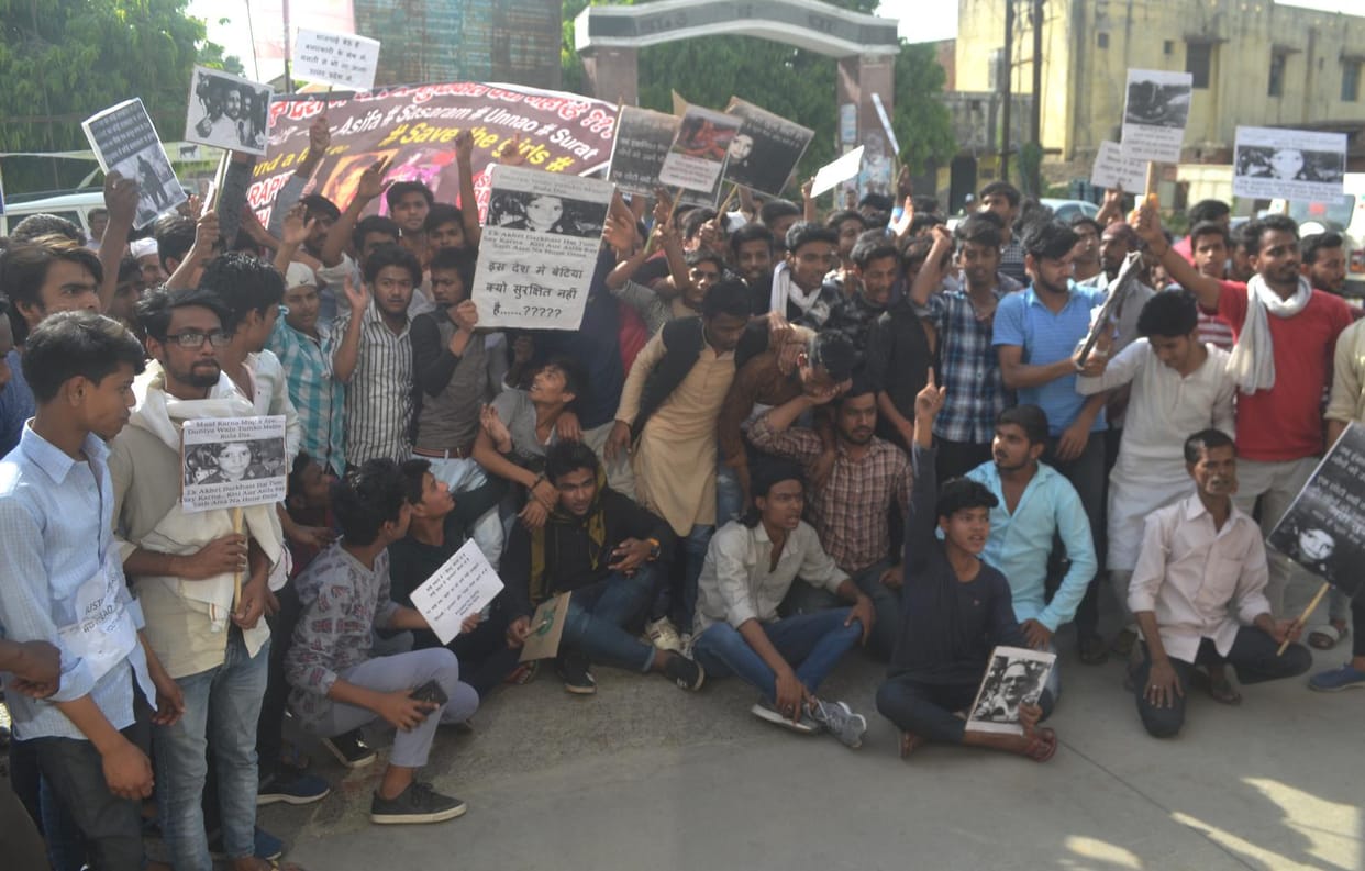 Angry over incidents of gangrape
