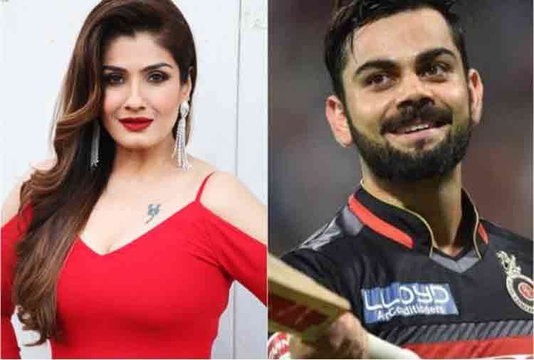 raveena tandon tweets for virat kohli of royal challengers bangalore in ipl 2018
