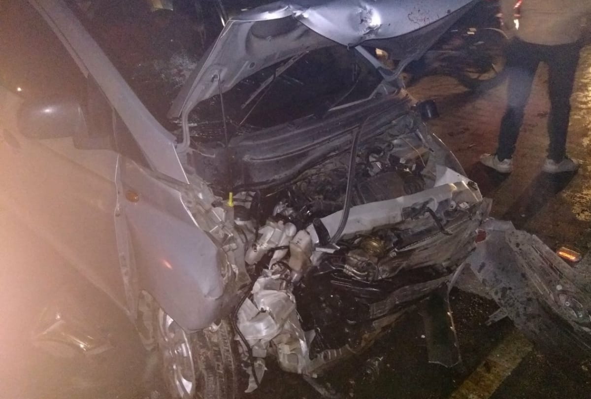 truck met with an accident in ring road