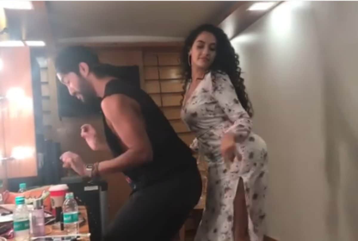 baahubali actress nora fatehi and his makeup artist 