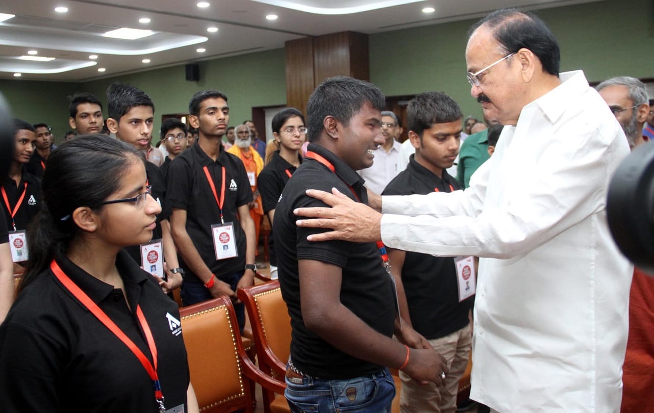 Atul Maheshwari Scholarship 2017: Successful Students get honoured from Vice President V. Naidu
