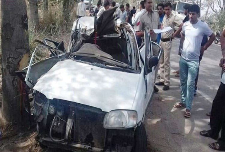 five people died in road accident in charkhi dadri haryana