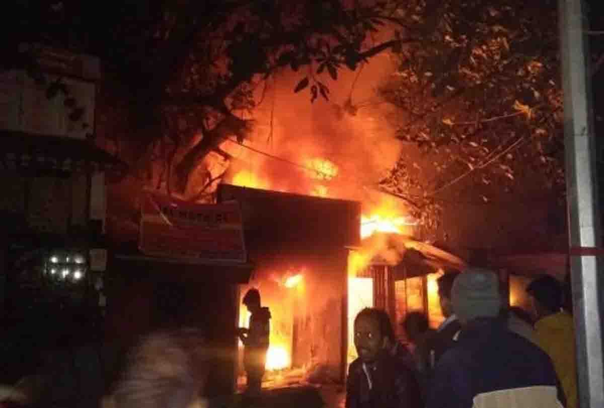 fire by Fireworks in Wedding party