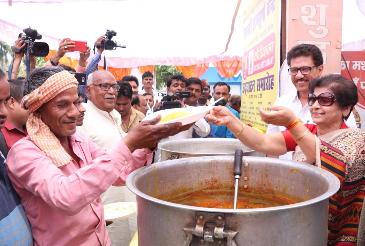 poor will get food in ten rupees in lucknow