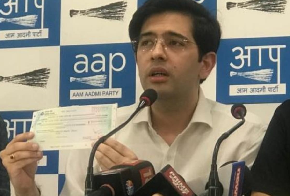 raghav chadha sends 2 rupee 50 paise draft to rajnath singh says returned my salary as advisor