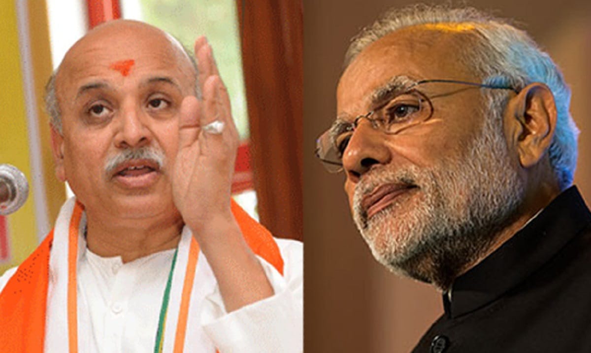 togadia attacks attacks pm narendra modi on second day of Indefinite fast