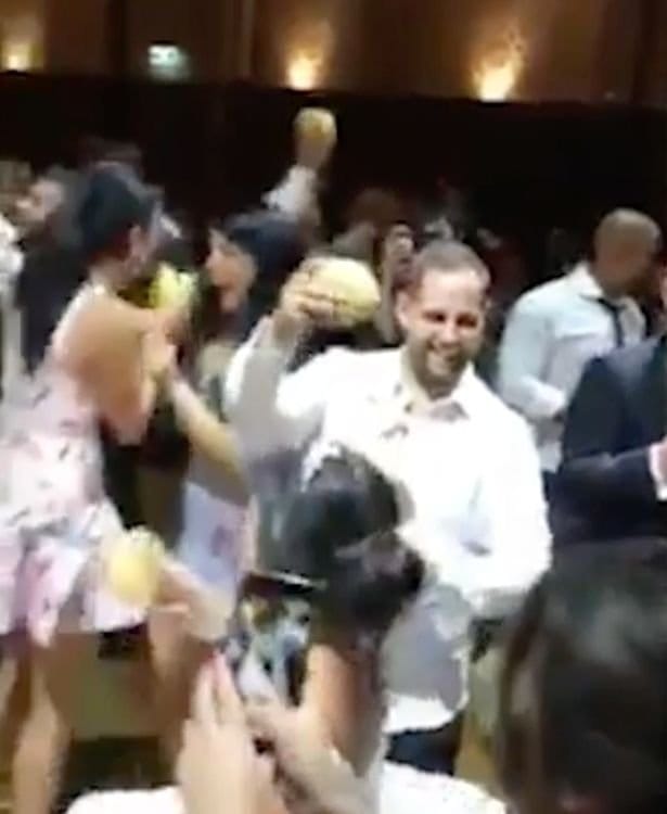 A couple ordered sixty six thousand rupees burgers to their wedding for reception 