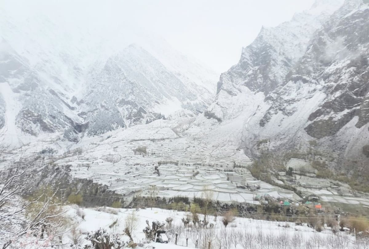 fresh snowfall recorded in high hills of himachal