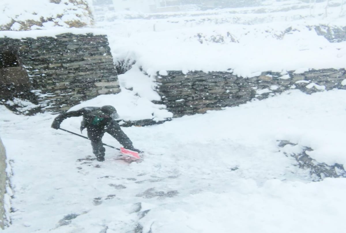 fresh snowfall recorded in high hills of himachal