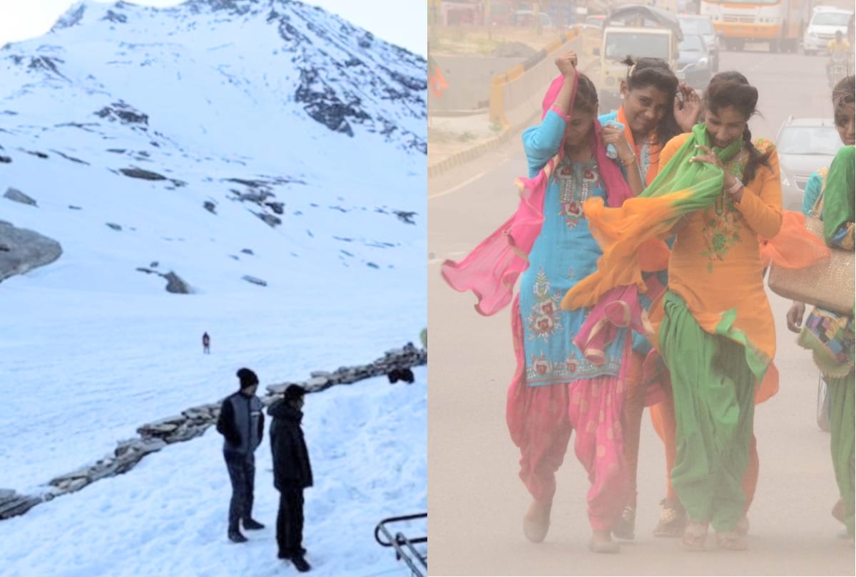fresh snowfall along with hailstorm and rain recorded in himachal
