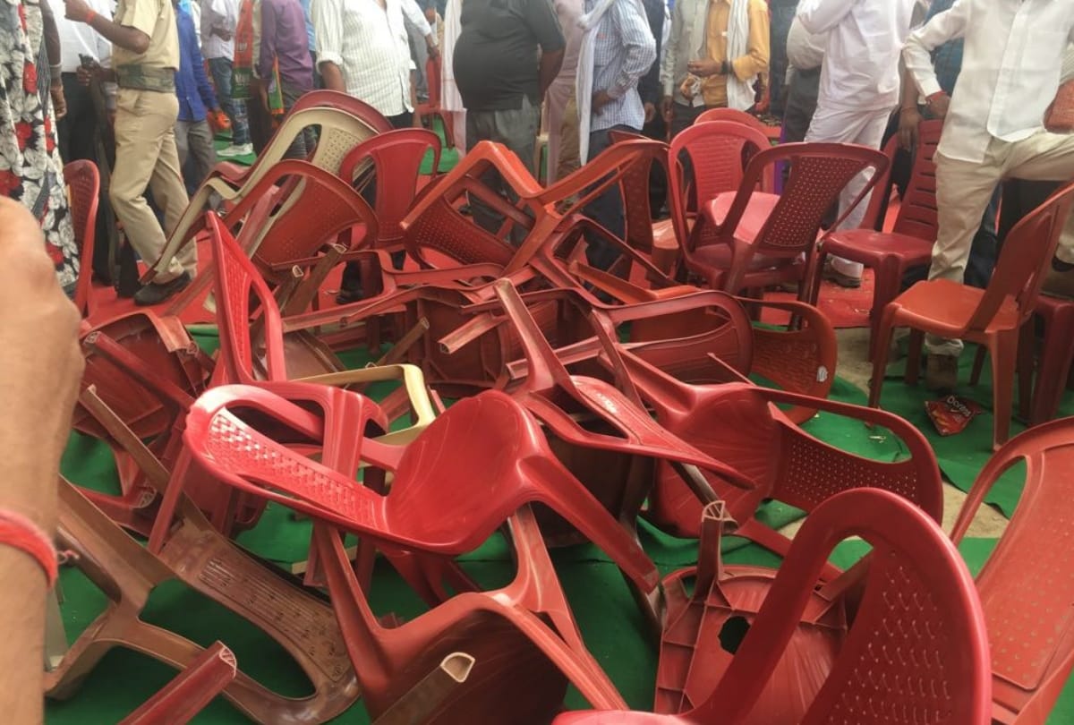short circuit in the amit shah rally in raebareli