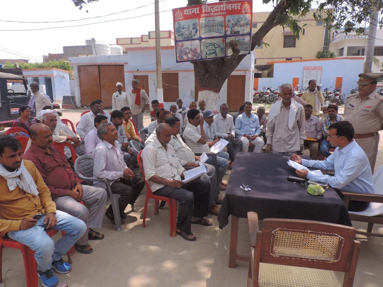 Hearing of complainants coming to the police station