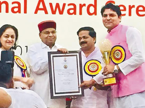 Dr. Advaita honored for outstanding services of Ayurveda