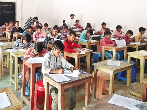 1536 children left for Navodaya entrance exam