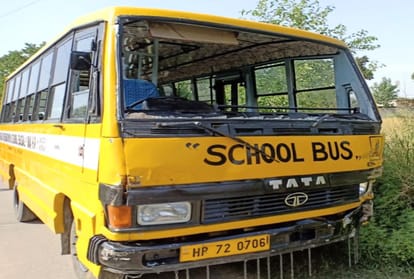  eight injured in collision between two buses and scooty