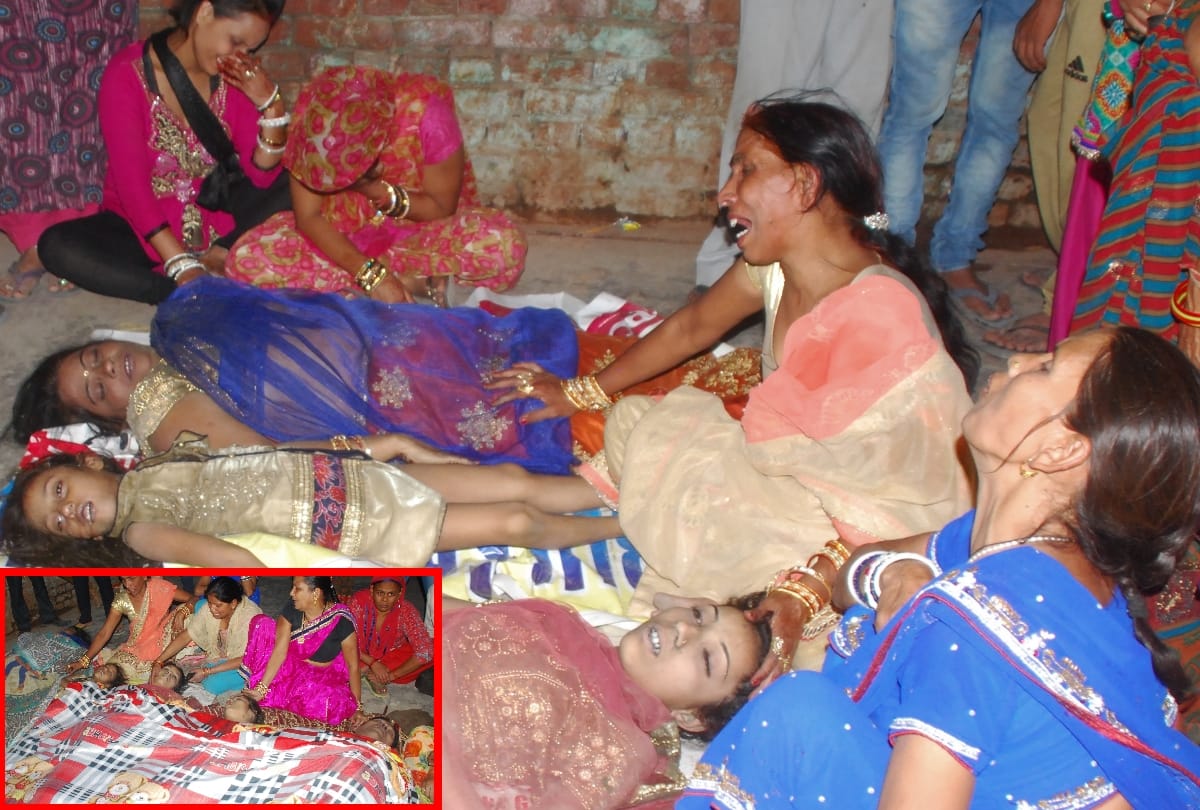 within 2 hours of baarat departure 7 of a family died by car falling in 20 feet gutter in ghaziabad