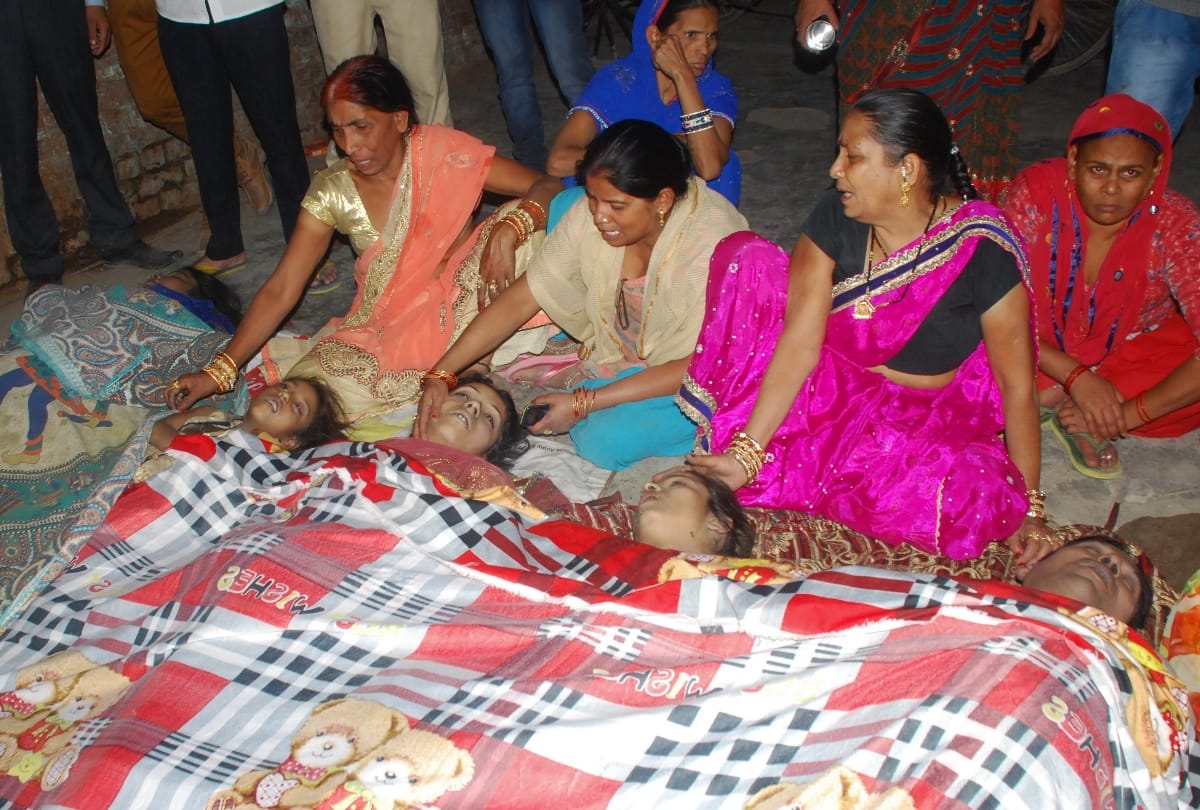 people of three generations died by drowning in sewer