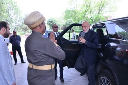 ex president of afghanistan hamid karzai coming agra