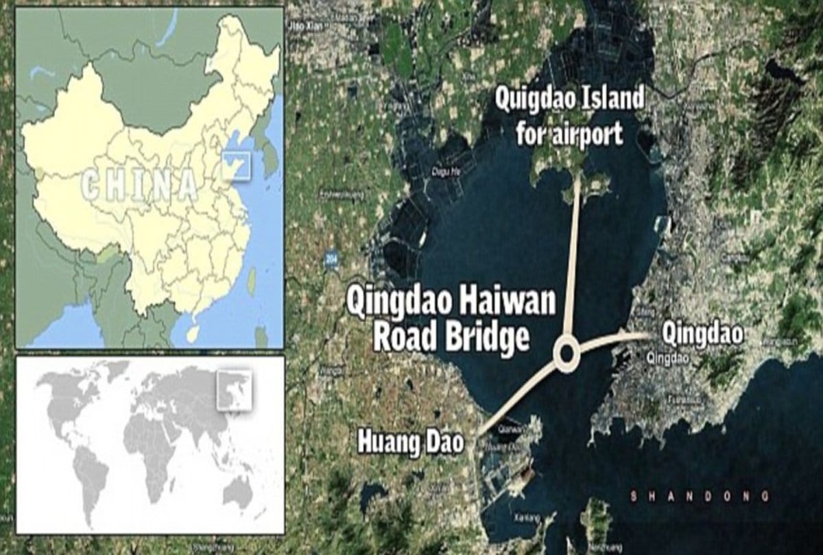 The Longest sea bridge in the world at china