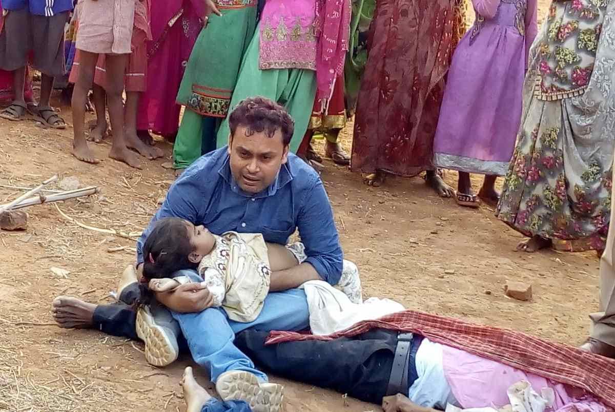 Five people include three children died in road accident