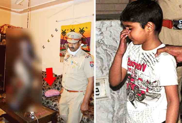 seven years old boy sleeping with mother dead body in mohali
