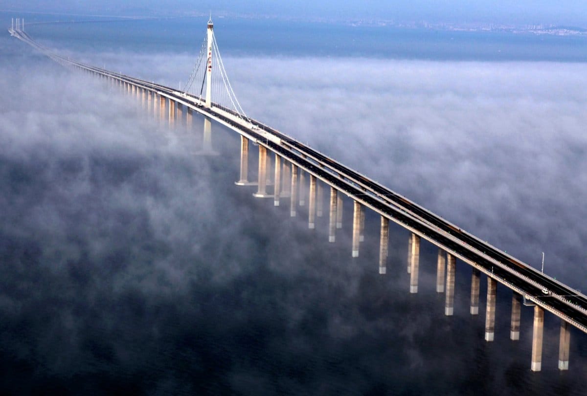 The Longest sea bridge in the world at china