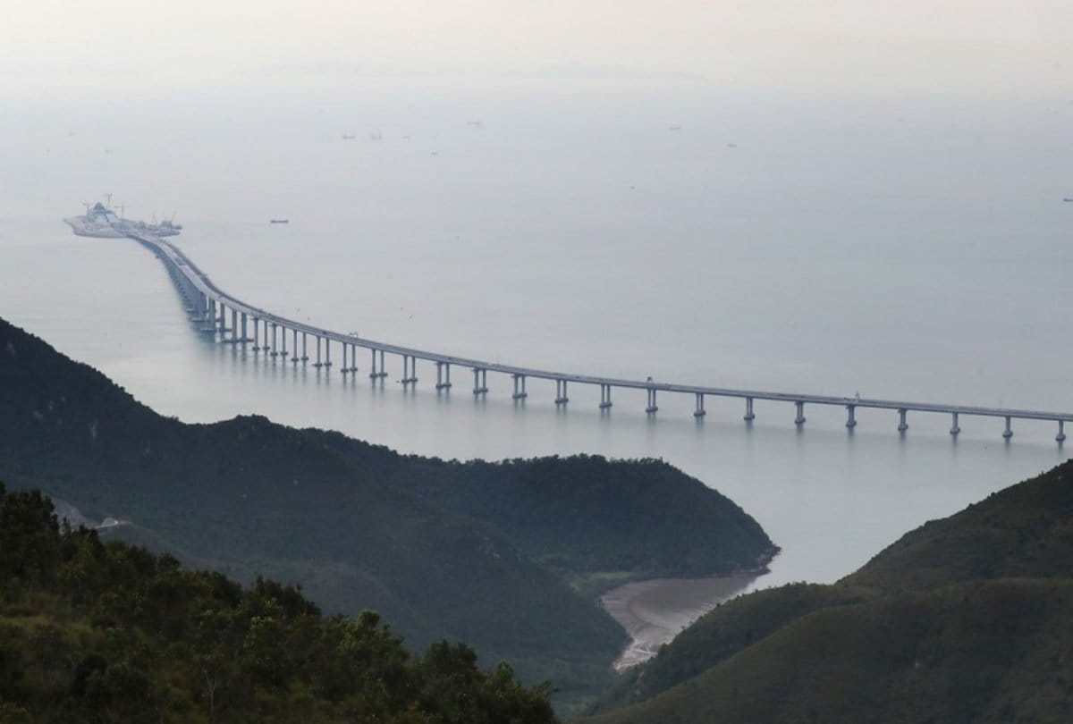 The Longest sea bridge in the world at china