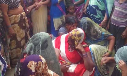 Twelve year old child crush to tractor in bhadohi