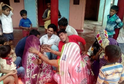 lady and her son was burnt alive and in the case of dowry