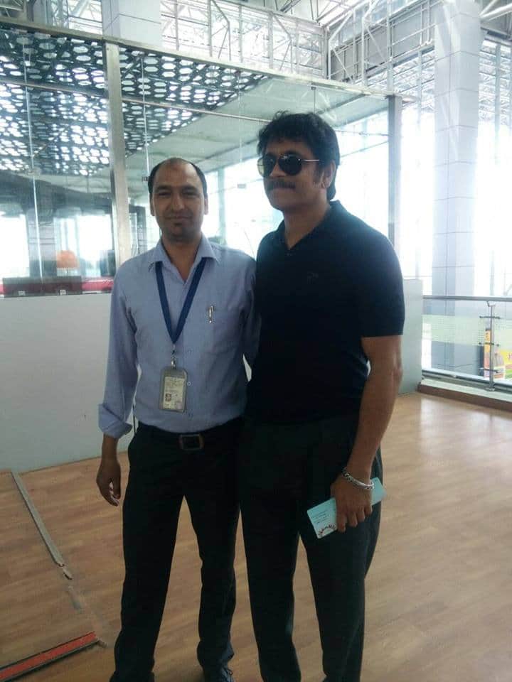 South actor Akkineni Nagarjuna fans happy to see him in dehradun