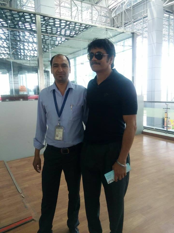 South actor Akkineni Nagarjuna fans happy to see him in dehradun