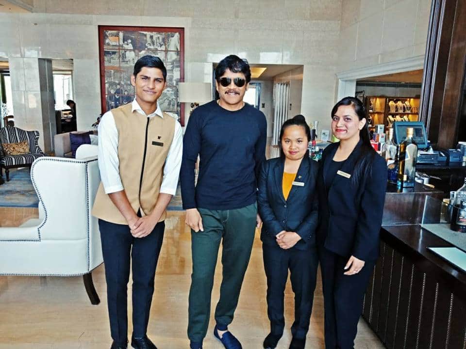 South actor Akkineni Nagarjuna fans happy to see him in dehradun